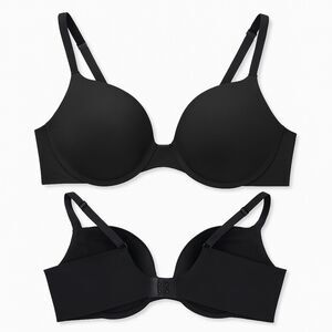 Soma Bra 32DD Black Vanishing Back Full Coverage Underwire Everyday Comfort